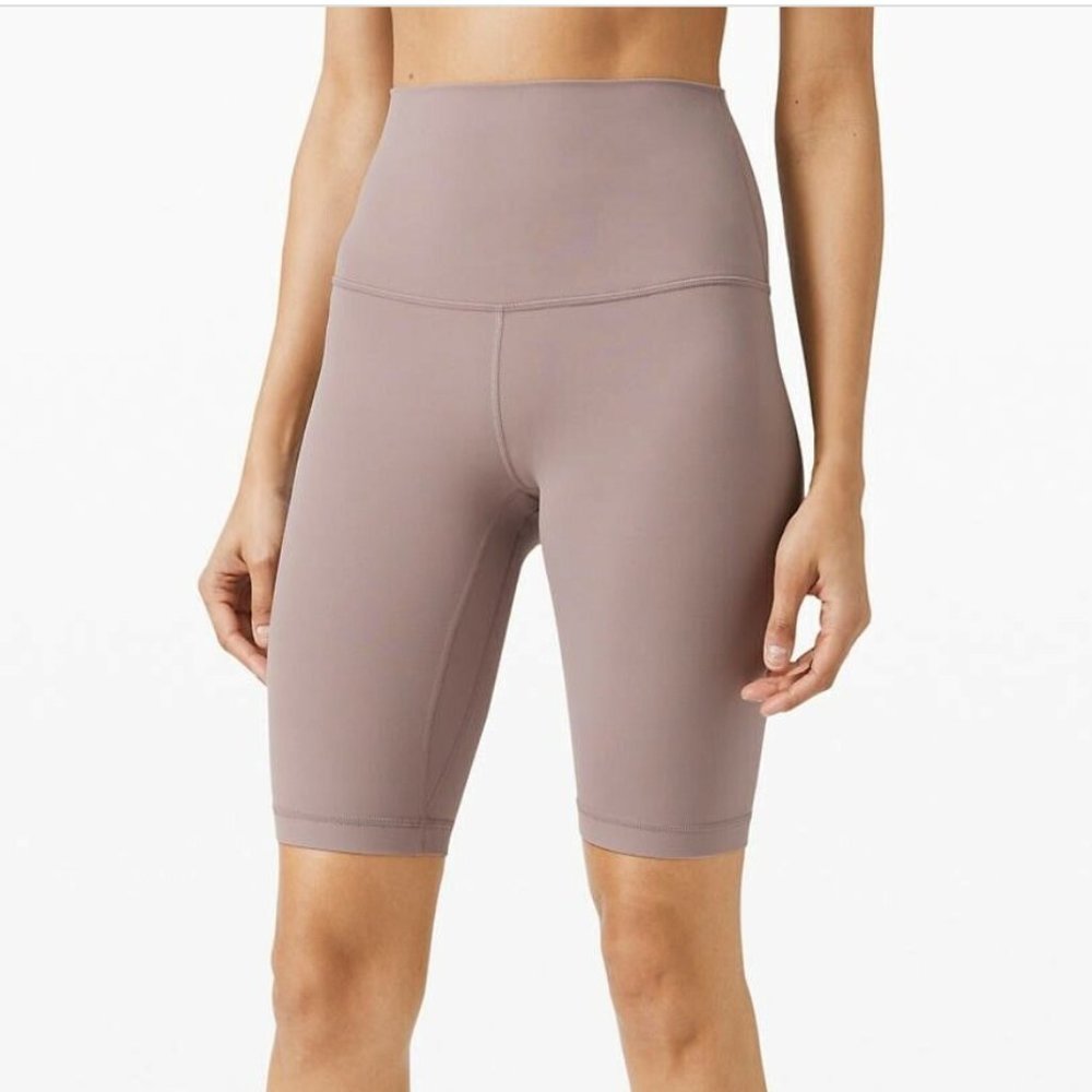 Lululemon Align Super Hi Rise Violet Verbena Biker Shorts 10” Inseam Size 4